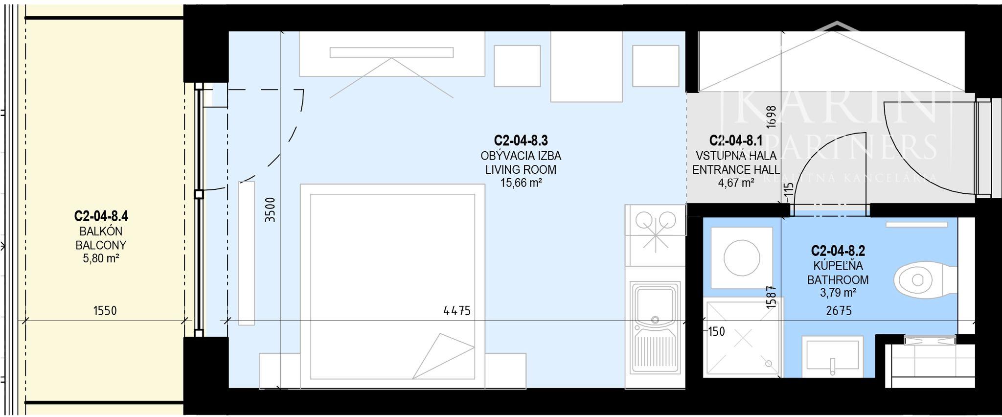 KOMPLETNE ZARIADENÝ 1I BYT S BALKÓNOM A PARKOVACÍM MIESTOM