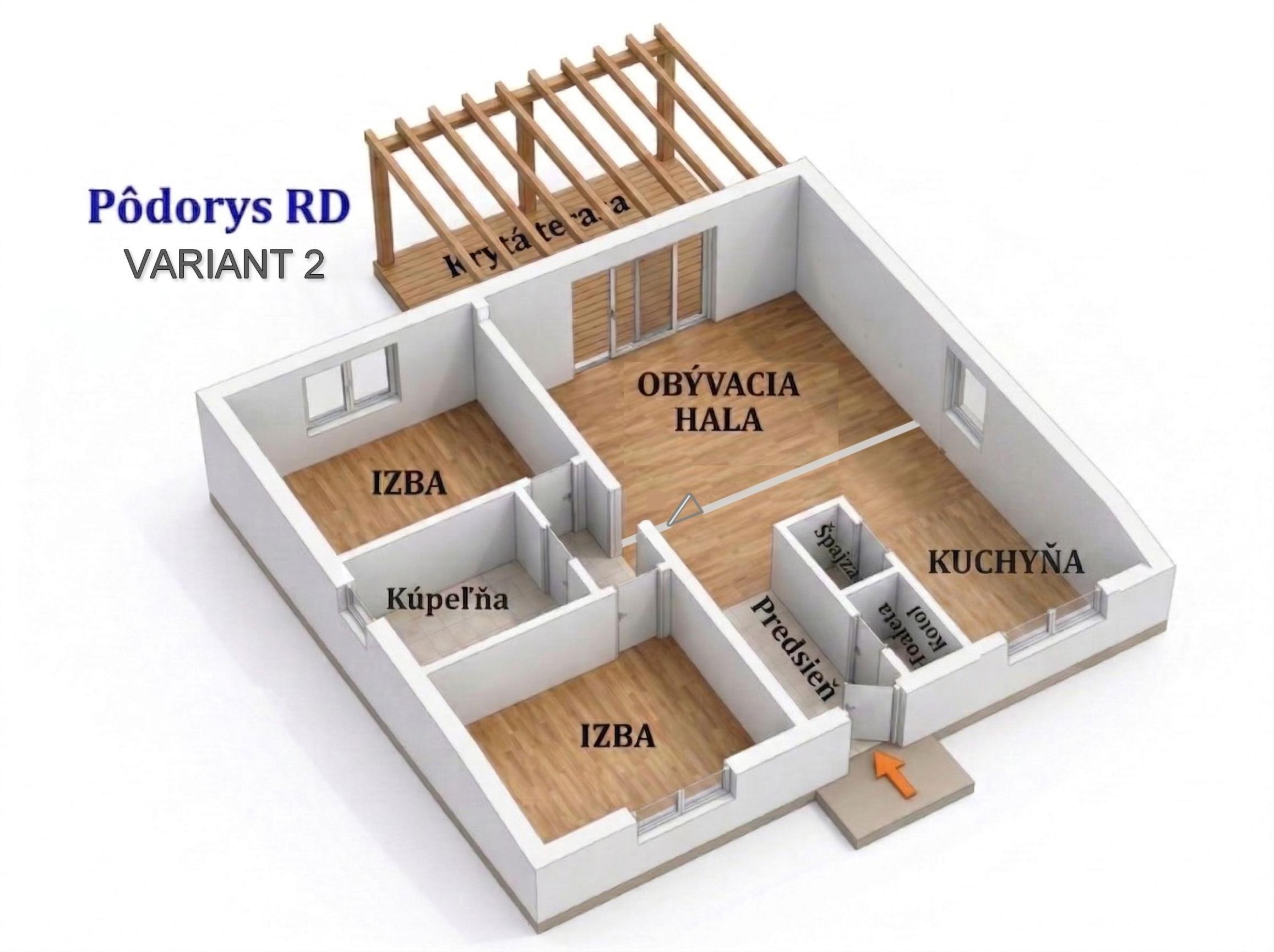 NA PREDAJ: 3izbový rodinný dom, Dvory nad Žitavou