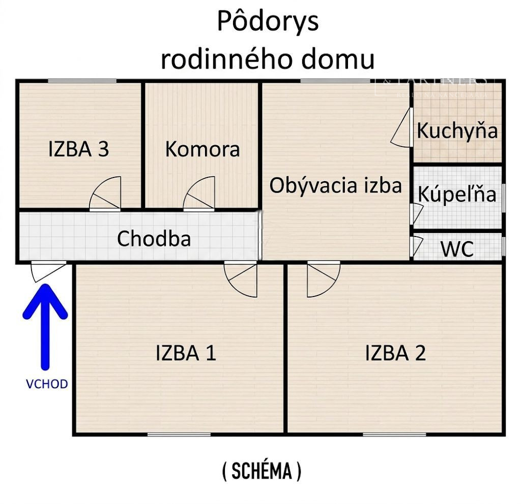 EXKLUZÍVNE na PREDAJ: Rodinný dom 4izbový s garážou, Palárikovo