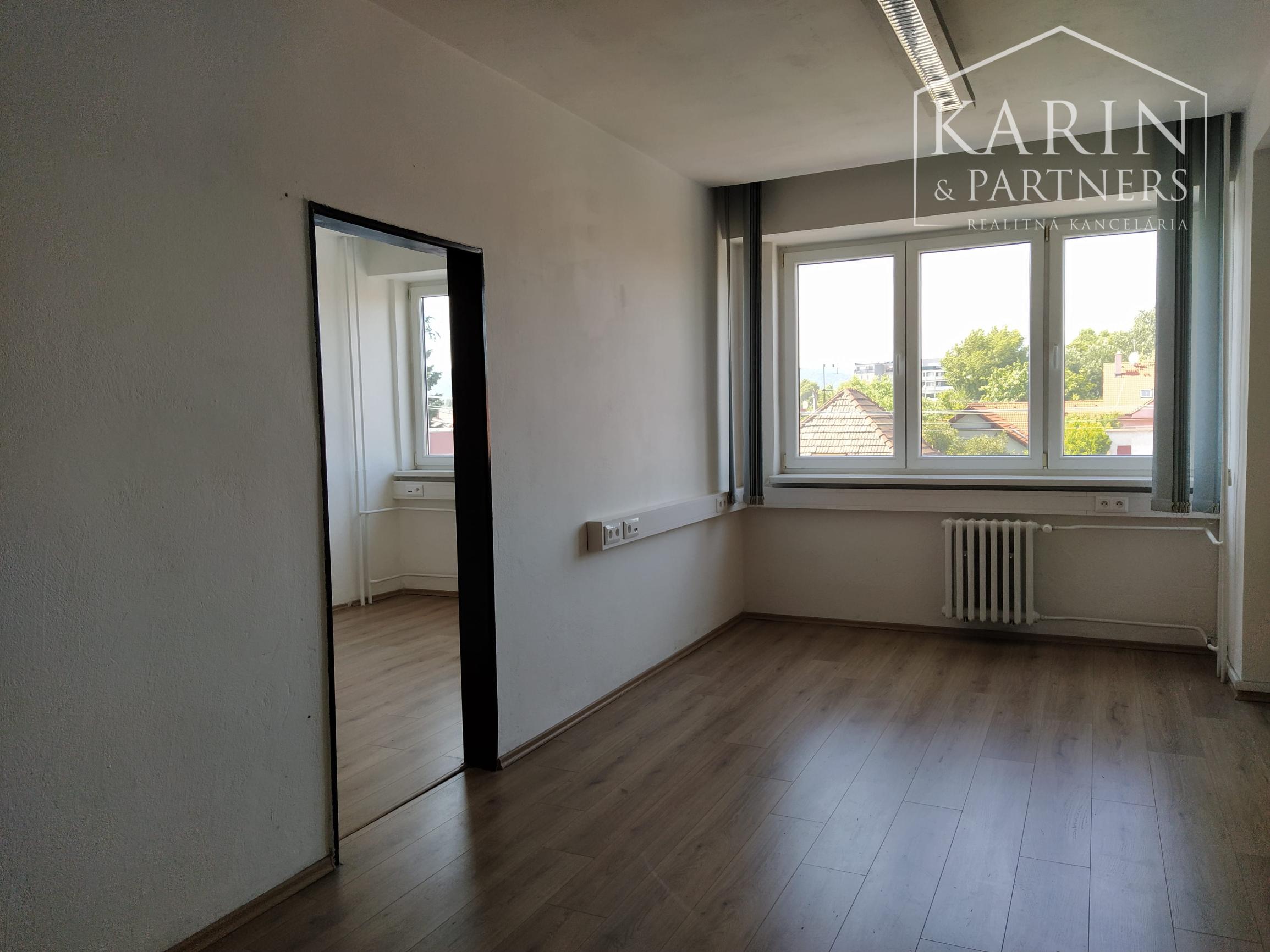 Prenájom samostatný celok 3 kancelárií/ viacúčelových miestností 80m2 s kuchynkou! + parkovanie, Bulharská ul., BA II., Trnávka.
