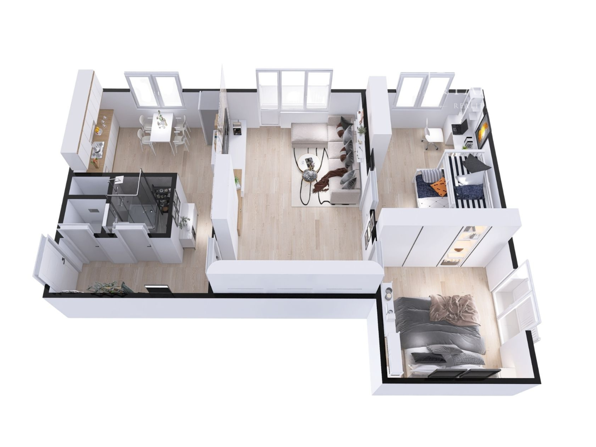 3-izbový byt s dvomi balkónmi v centre Nitry – Párovská ulica
