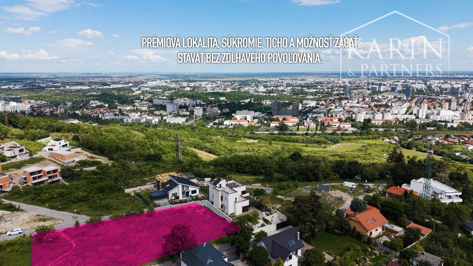 Predaj- exkluzívny stavebný pozemok v prestížnej lokalite Nová Koliba – Bratislava, Vinohrady