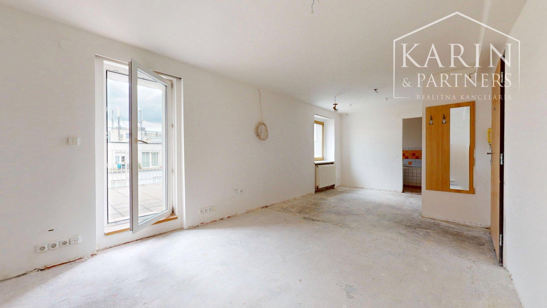 UNIKÁTNY 1I BYT S TERASOU 45,5 m² V CENTRE STARÉHO MESTA
