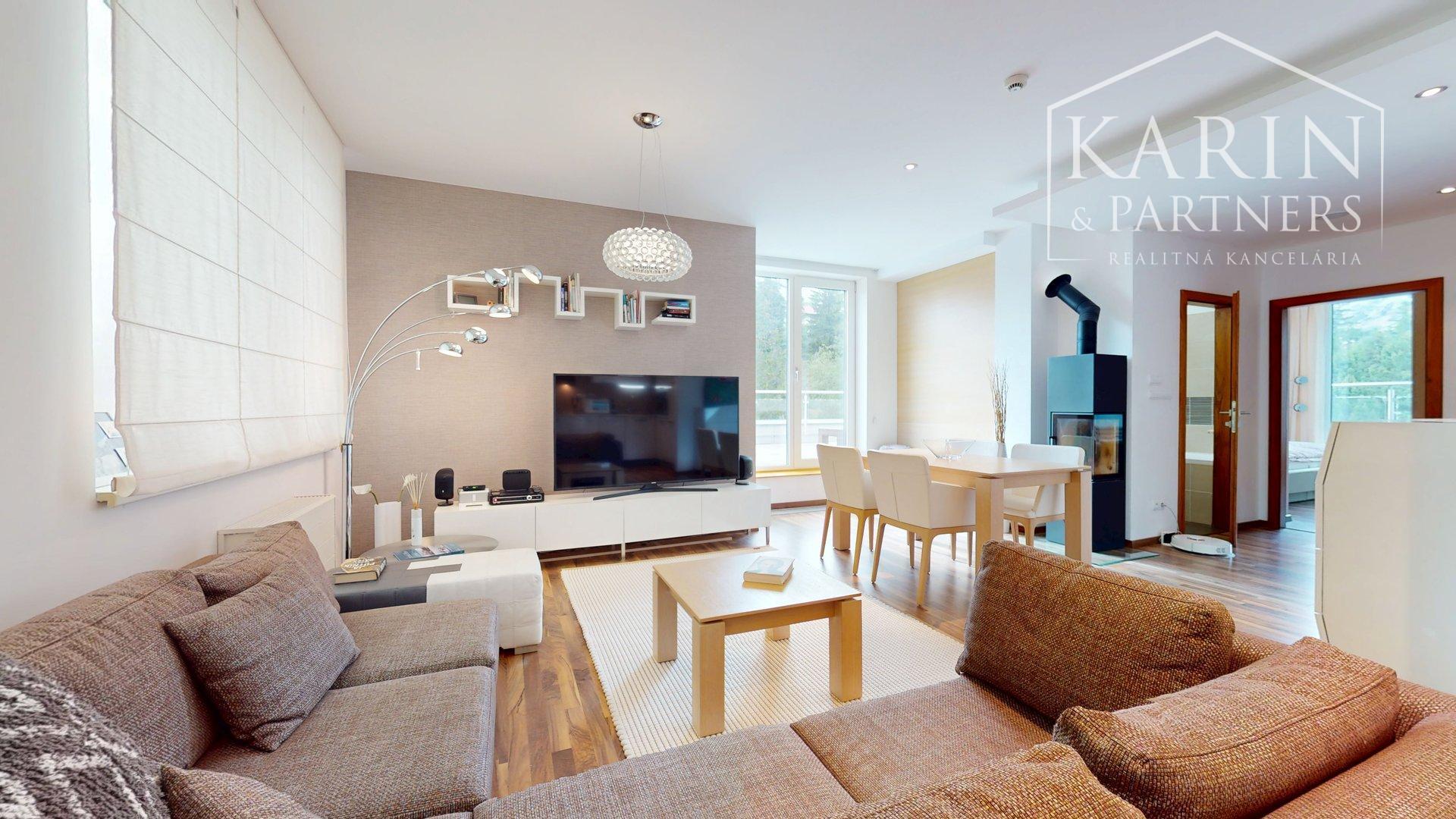 Na predaj 3-izb.apartmán, s veľkou terasou, Štrbské Pleso