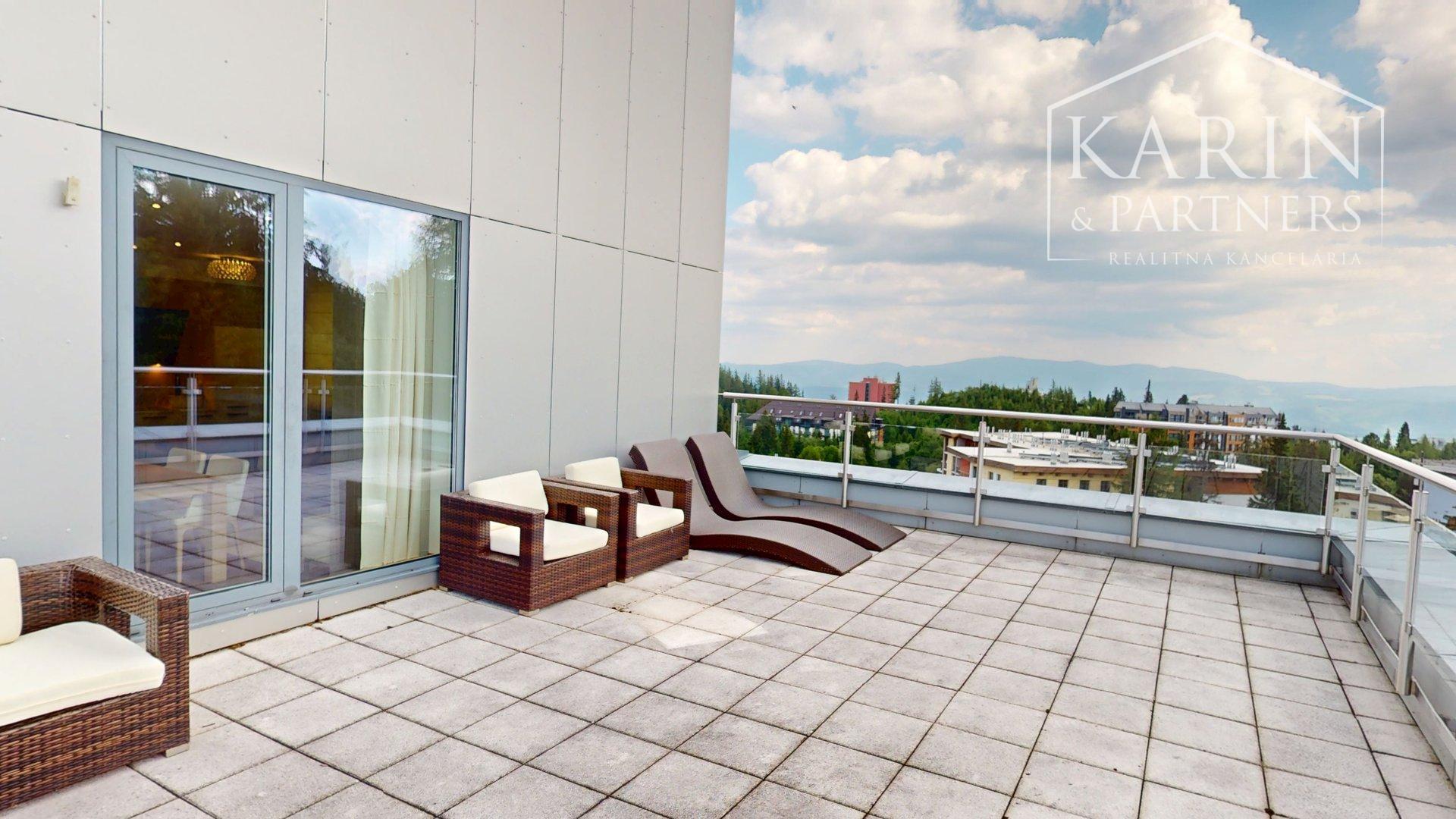 Na predaj 3-izb.apartmán, s veľkou terasou, Štrbské Pleso