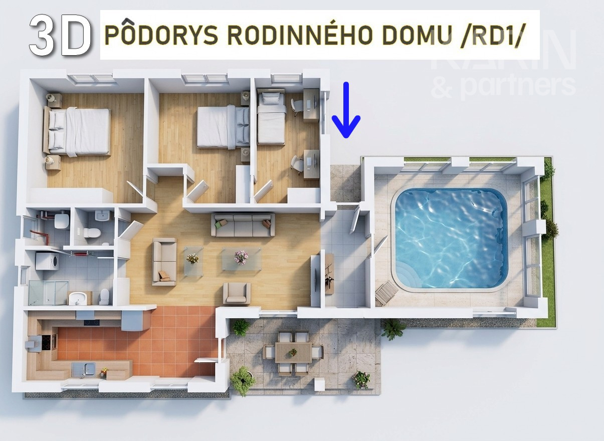 EXKLUZÍVNE: Hacienda - RD 4i+2i dvojgeneračný, Bazén, Vnútorný bazén, Krytá párty terasa