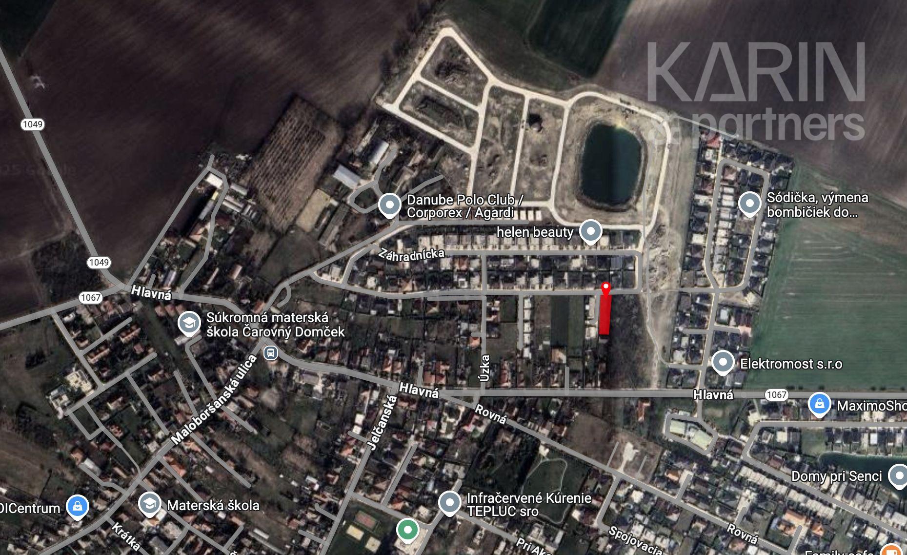 Rovinatý stavebný pozemok 1 116 m2, všetky IS, možnosť rozdelenia na 2 pozemky