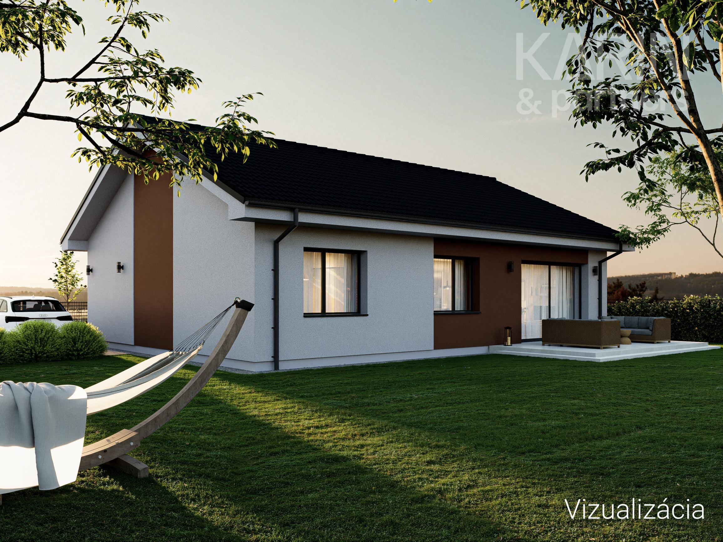 4-izbový tehlový bungalov v obci Golianovo