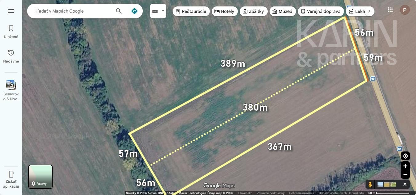 EXKLUZÍVNE: DEVELOPERSKÝ POZEMOK cca. 42709m2, k.ú.Neverice /NITRA 14km/